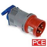 CEE Adapter von CEE Stecker 16A/5p. auf Schuko-Steckdose 16A
