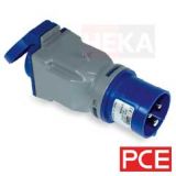 CEE Adapter von CEE Stecker 16A/3p. auf Schuko-Steckdose 16A